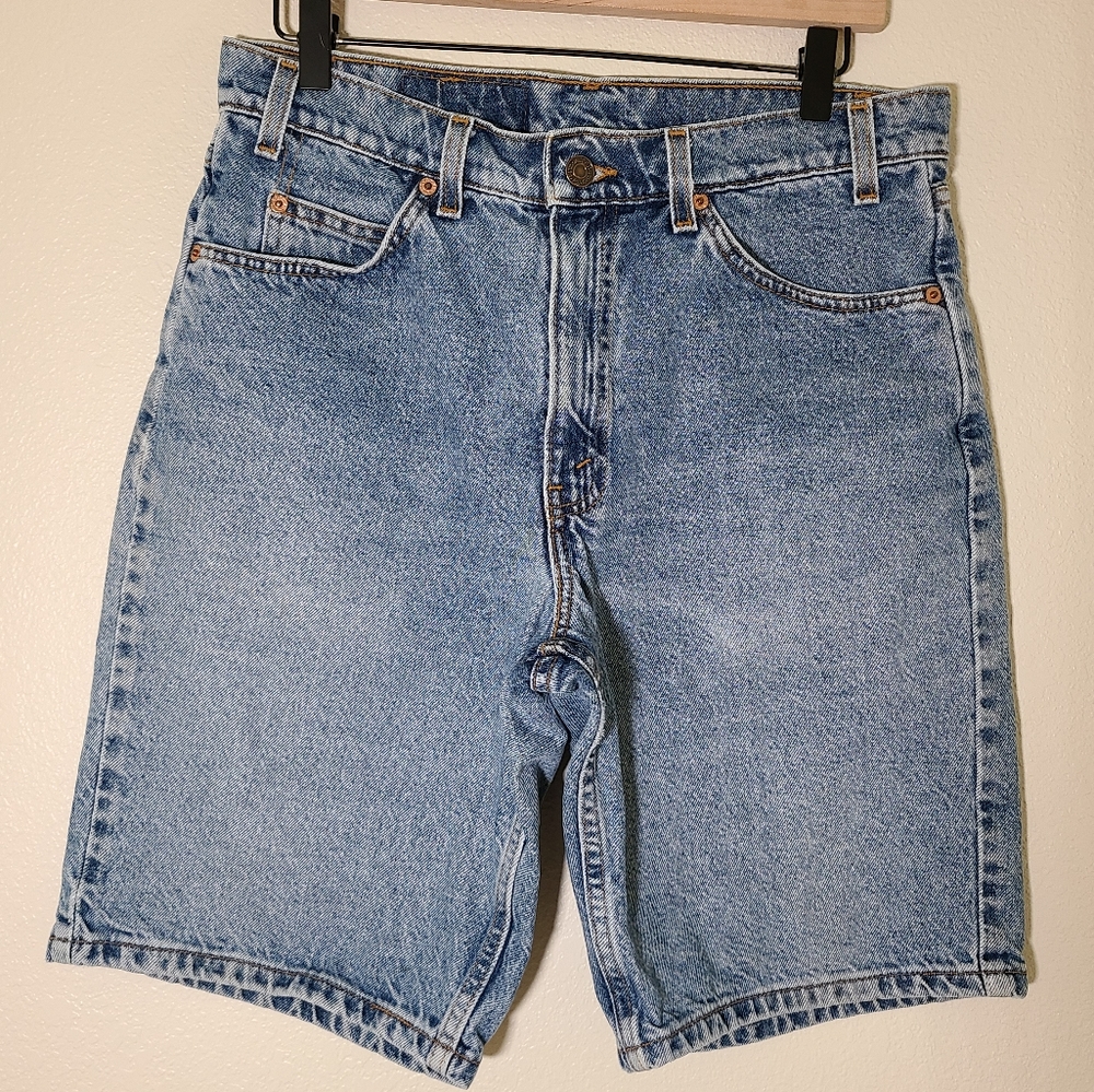 Vintage Levi's 550 Orange Tab 90's High Rise Jean Shorts 1997